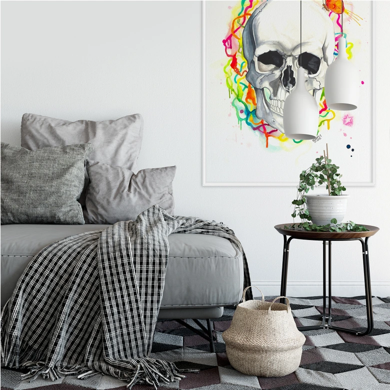 Wallprint Buttafly - Skull 