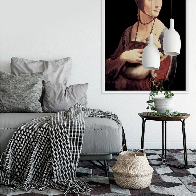 Wall print - Da Vinci - The lady with the Hermelin 