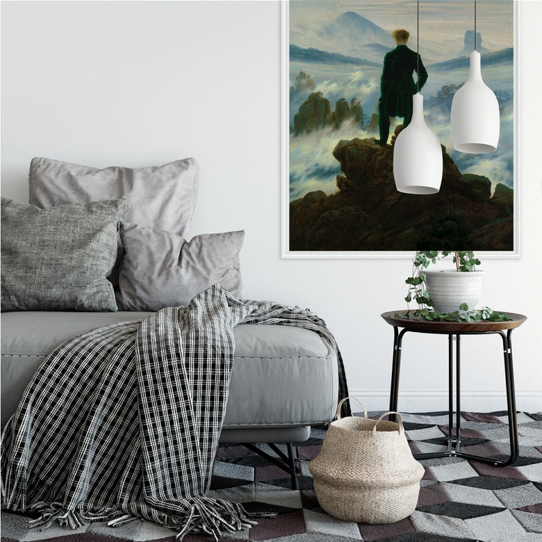 Wallprint Friedrich - Der Wanderer über dem Nebelmeer 