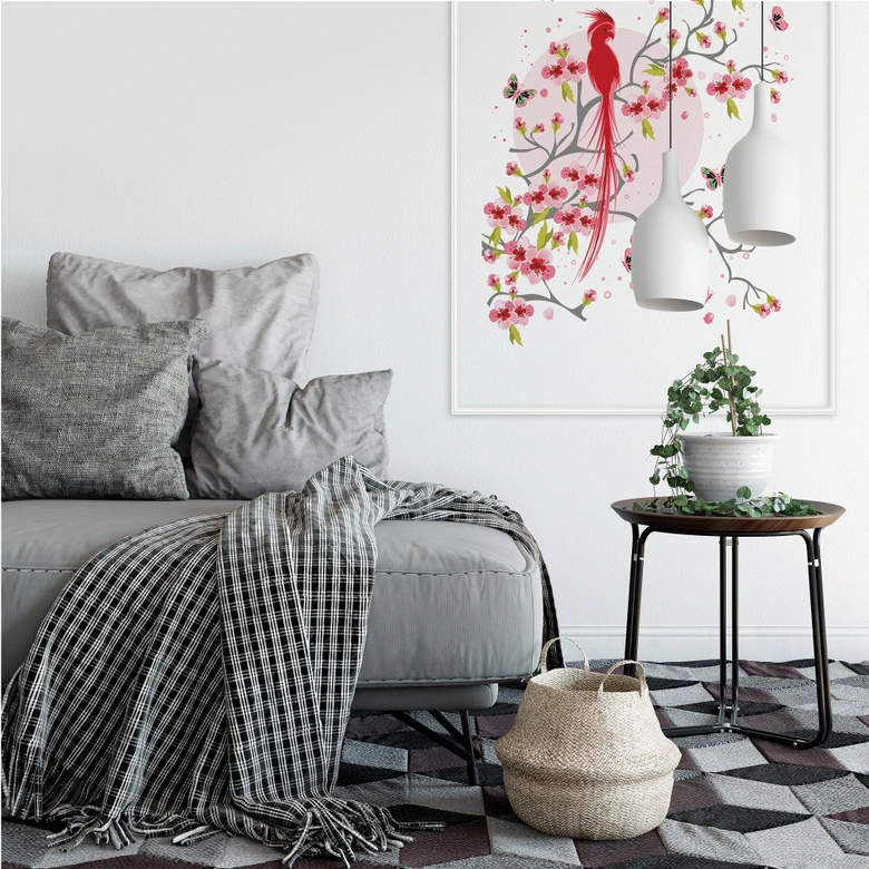 Wallprint - Paradiesvogel 