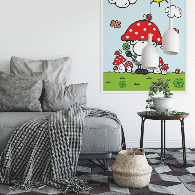 Wallprint W - sheepworld Glücksbringer 