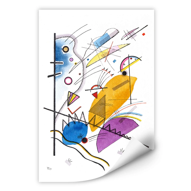 Wallprint Kandinsky - Durchgehender Strich 