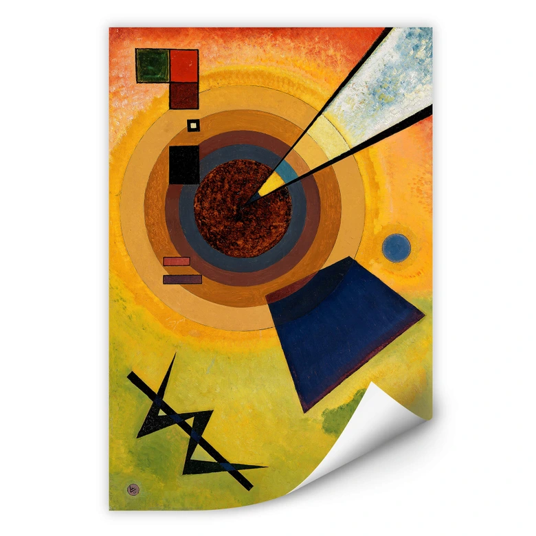 Wallprint Kandinsky - Grün und Rot 