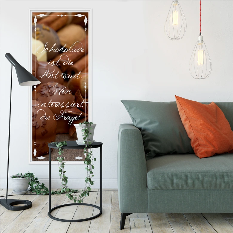 Wallprint - Schokolade ist die Antwort… - Panorama 