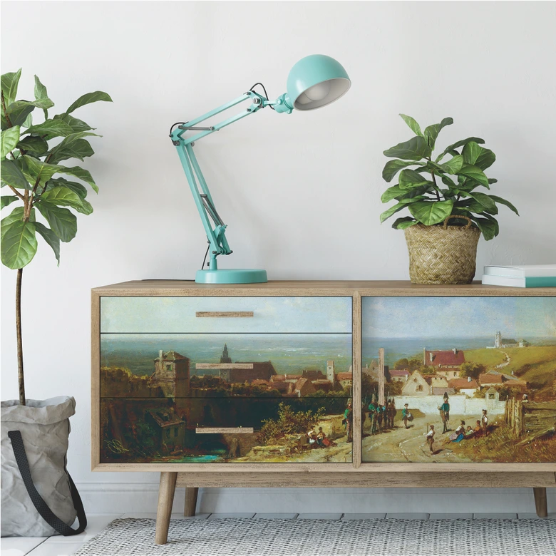 Wallprint - Spitzweg - Altes Städtchen - Panorama 