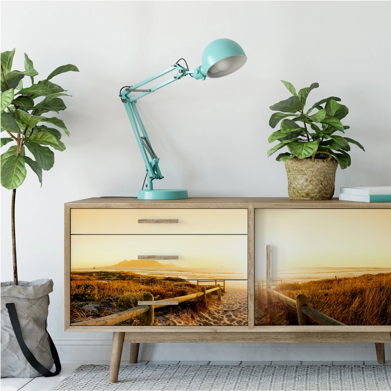 Zelfklevende Poster Sunset at the Beach 