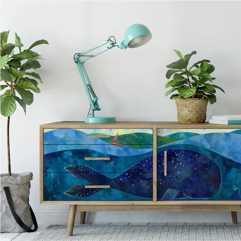 Wallprint Blanz - Der Walfisch 