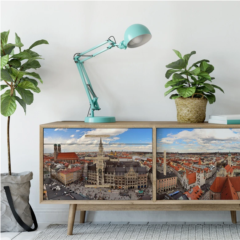 Wallprint - Münchener Skyline Panorama 