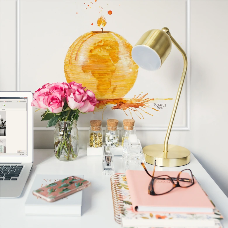 Wallprint Buttafly - Time 