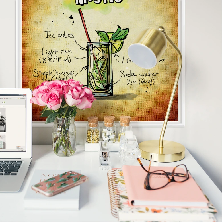 Wallprint Mojito - Rezept 