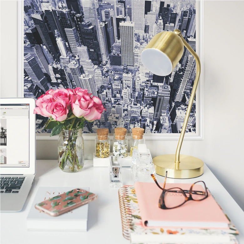 Muurprints Zicht op New York City 