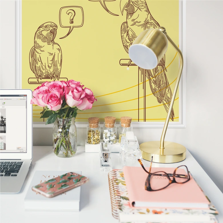 Wallprint - Papageien Illustration 