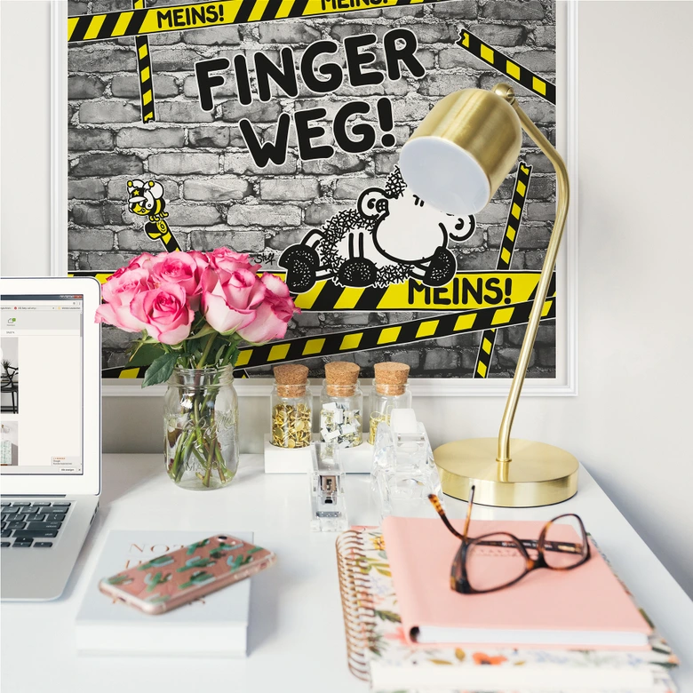 Wallprint - sheepworld Finger weg! Meins! 