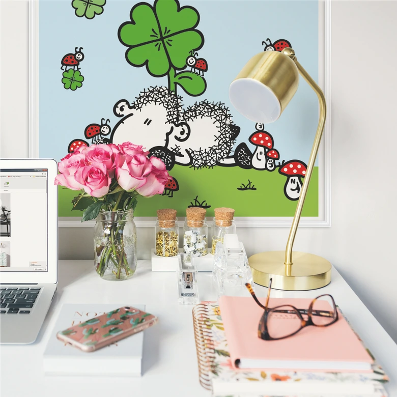 Wallprint - sheepworld Glücksschaf 