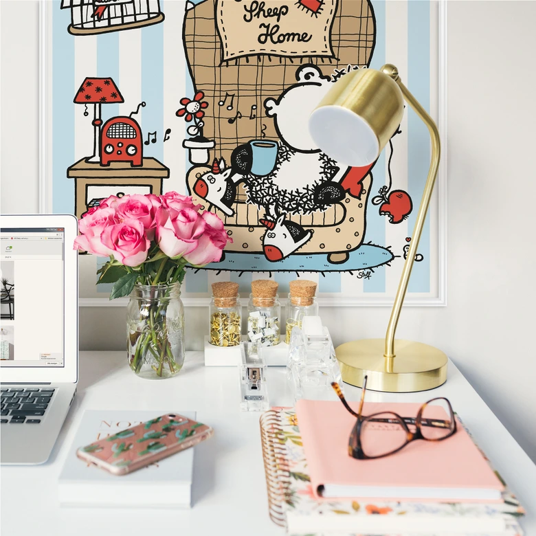 Wallprint - sheepworld Home Sheep Home Music 