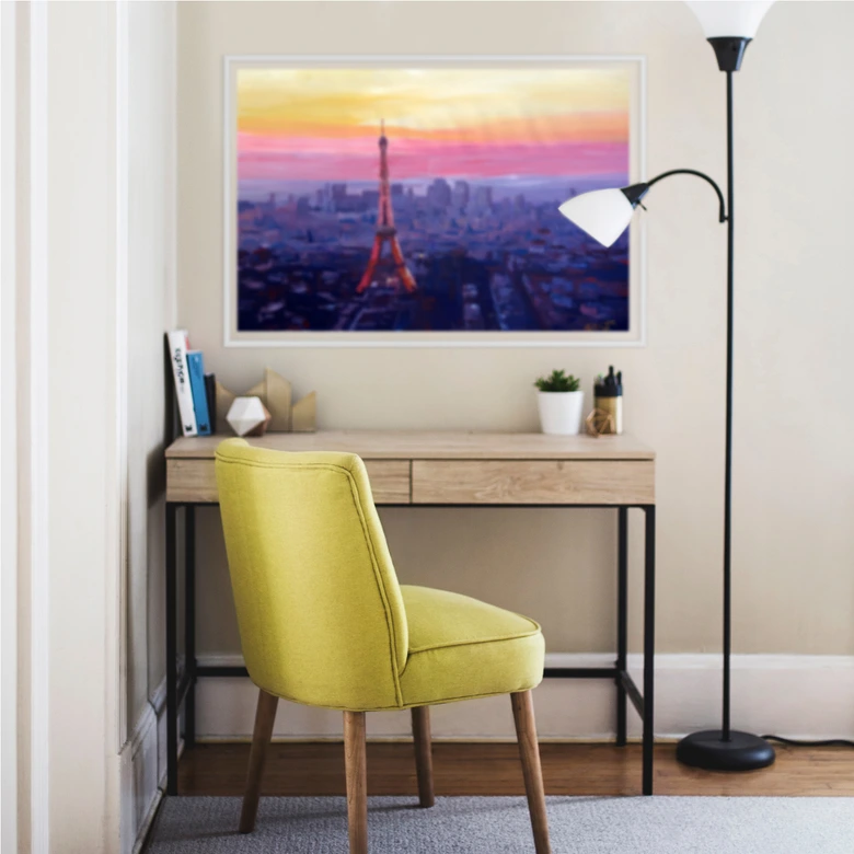 Wallprint - Bleichner - Pariser Eiffelturm in der Abenddämmerung 