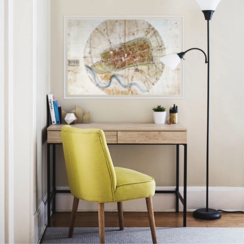 Wall print Da Vinci - City map of Imola 