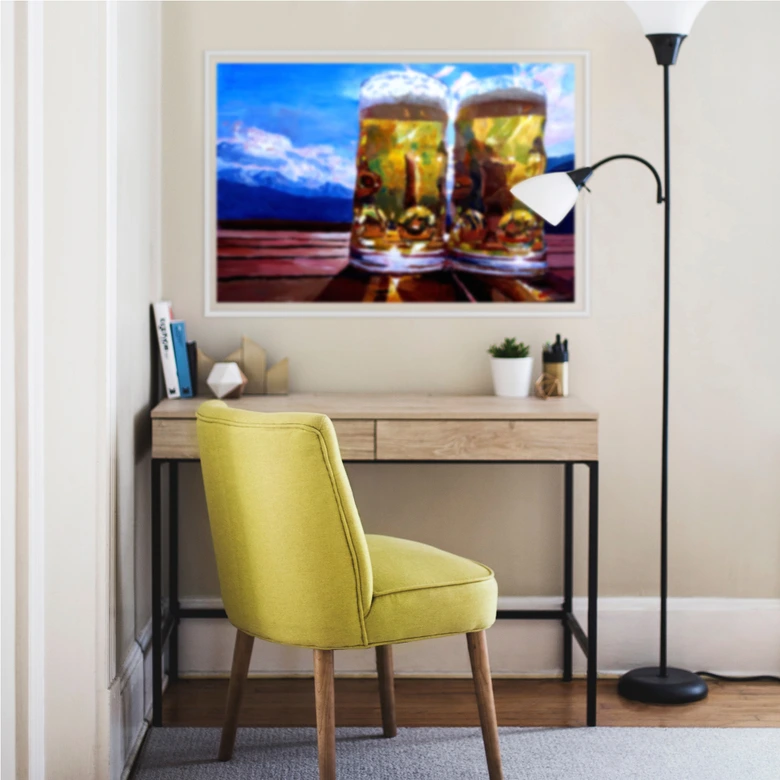 Wallprint - Bleichner - Zwei Bier in den Bergen 