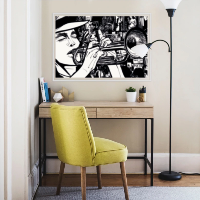 Wallprint - Sound of a Street Musician 