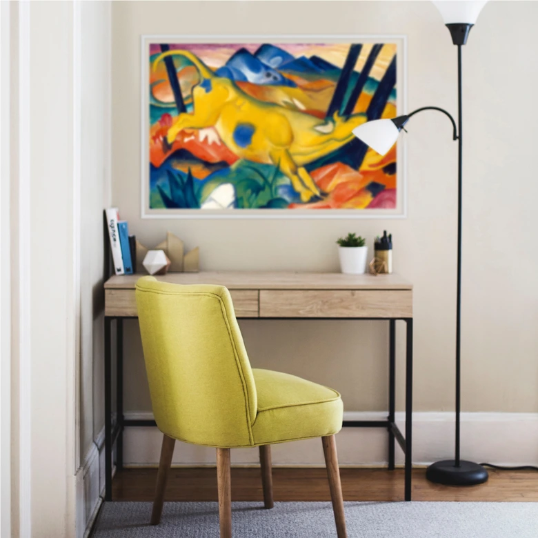 Wallprint - Marc - Die gelbe Kuh 
