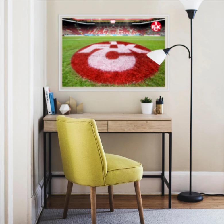 Wallprint 1. FC Kaiserslautern - Rasen Logo 