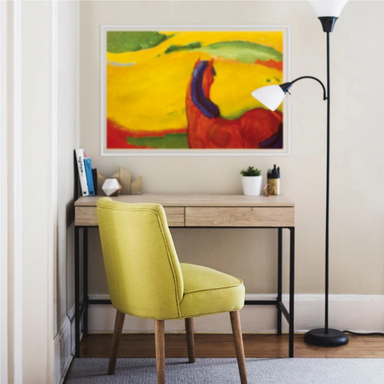 Wallprint Marc - Pferd in der Landschaft 