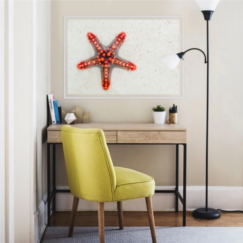 Wallprint Leuchtender Seestern 