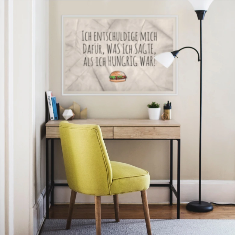 Wallprint Ich entschuldige mich dafür 