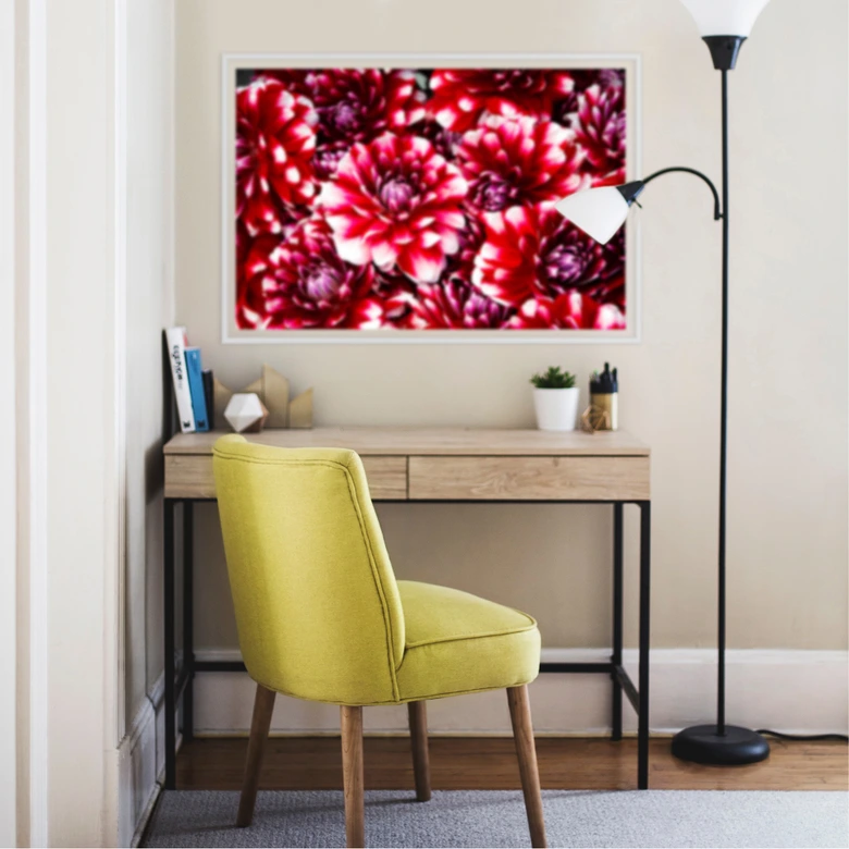 Wallprint Rote Blütenpracht 