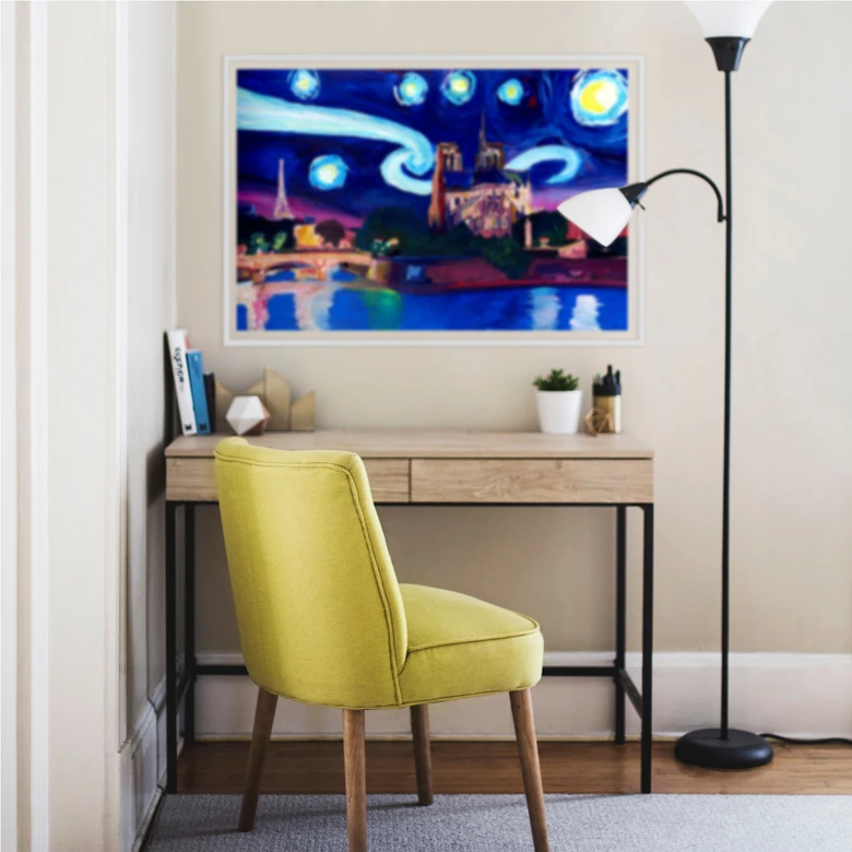 Wallprint Bleichner - Paris bei Nacht 