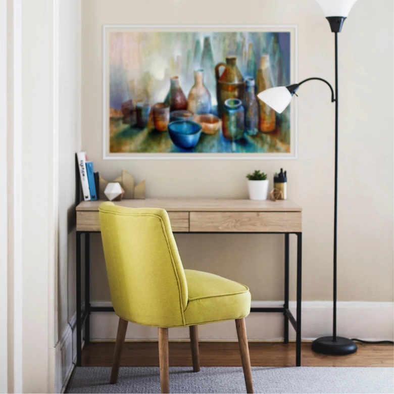 Wallprint Schmucker - Stillleben mit blauer Schale 