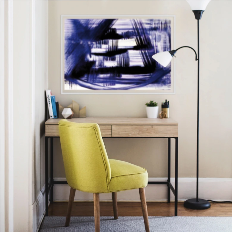 Muurprints Pruisisch Blauw 