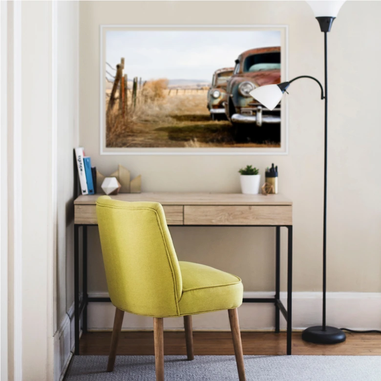 Zelfklevende Poster  Old Rusted Cars 