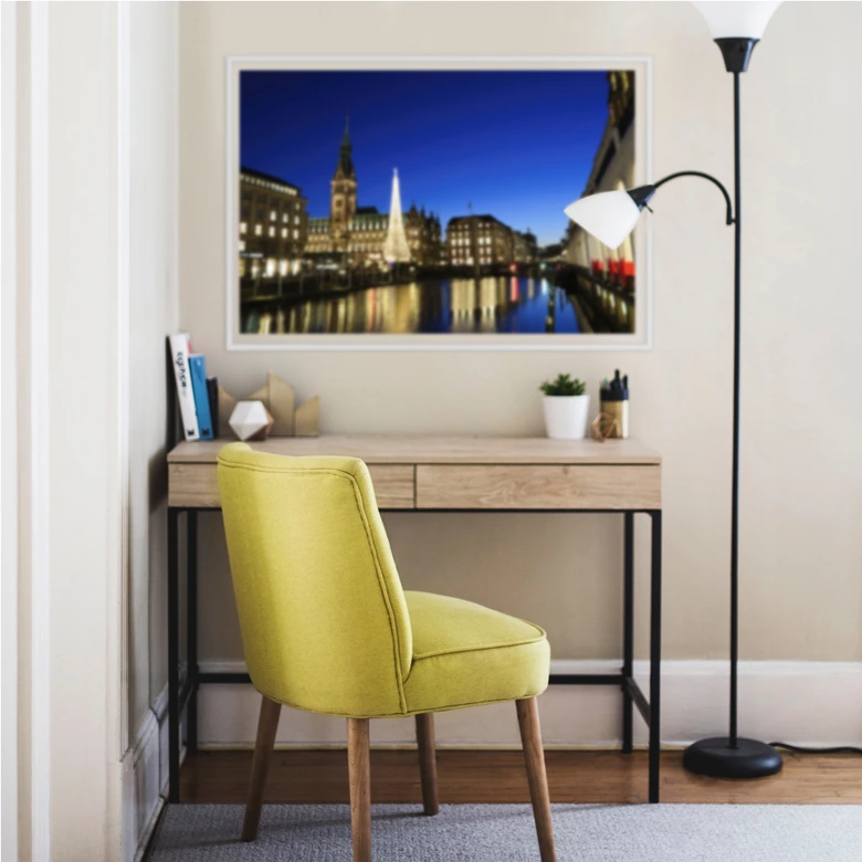 Wallprint - Jungfernstieg bei Nacht 