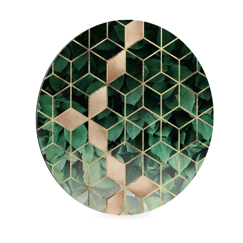 Alu-Dibond Fredriksson - Natur trifft Geometrie - Rund 