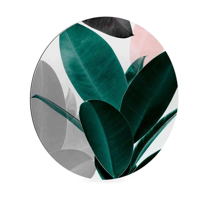 Alu-Dibond Sisi & Seb - Blätterspiele - Rund 