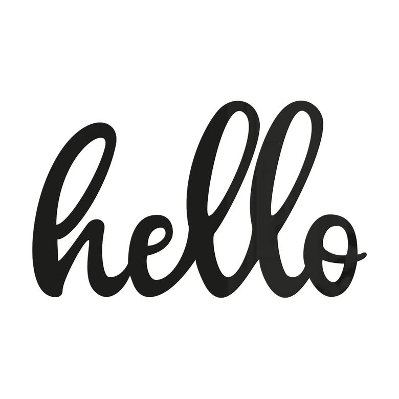 Dekorativa bokstäver Hello - akrylbokstäver 