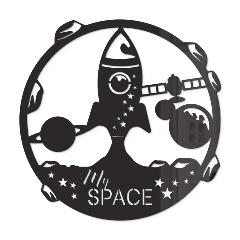 Acryldeko My Space Rakete 