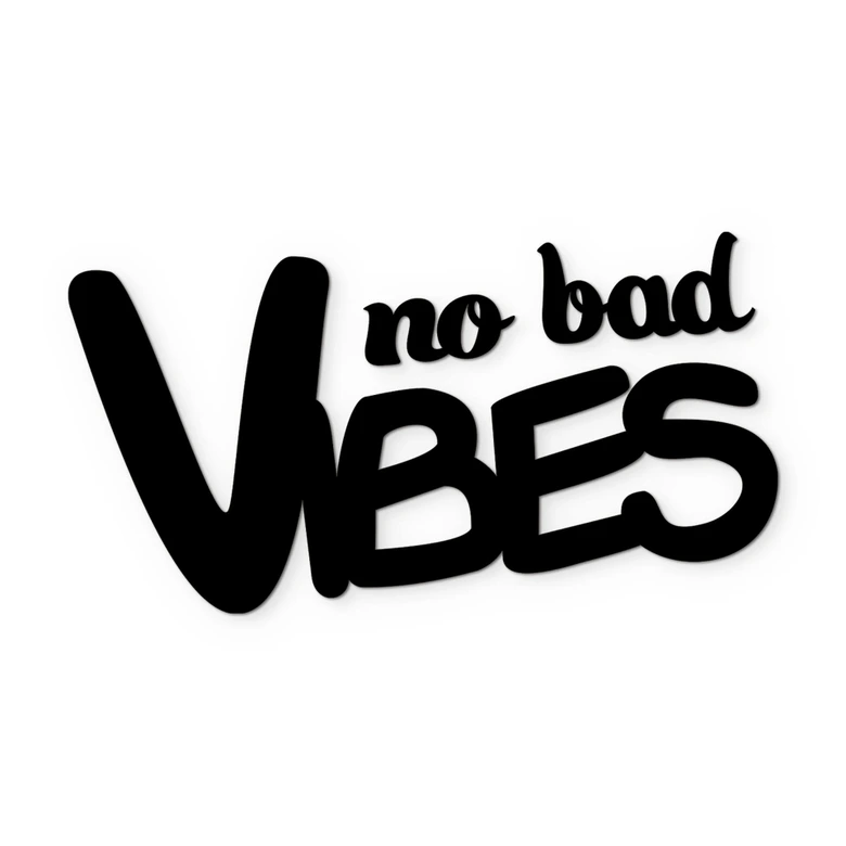 Decoración acrílica Sin malos rollos 