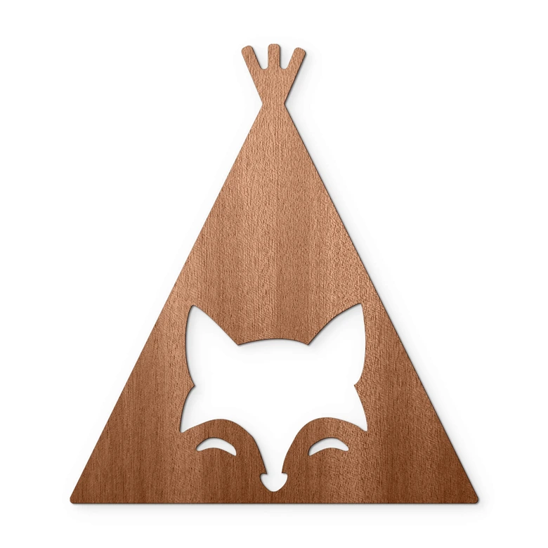 Holzdeko Mahagoni - Tipi - Fuchs 