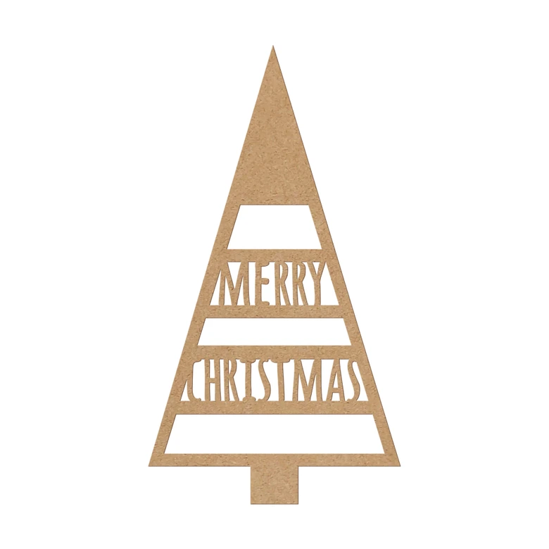 Décoration en bois MDF Merry Christmas 