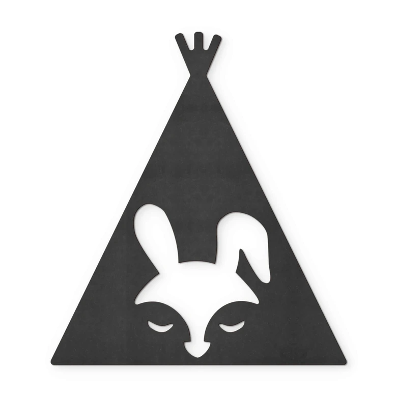 MDF - Holzdeko - Tipi - Hase 