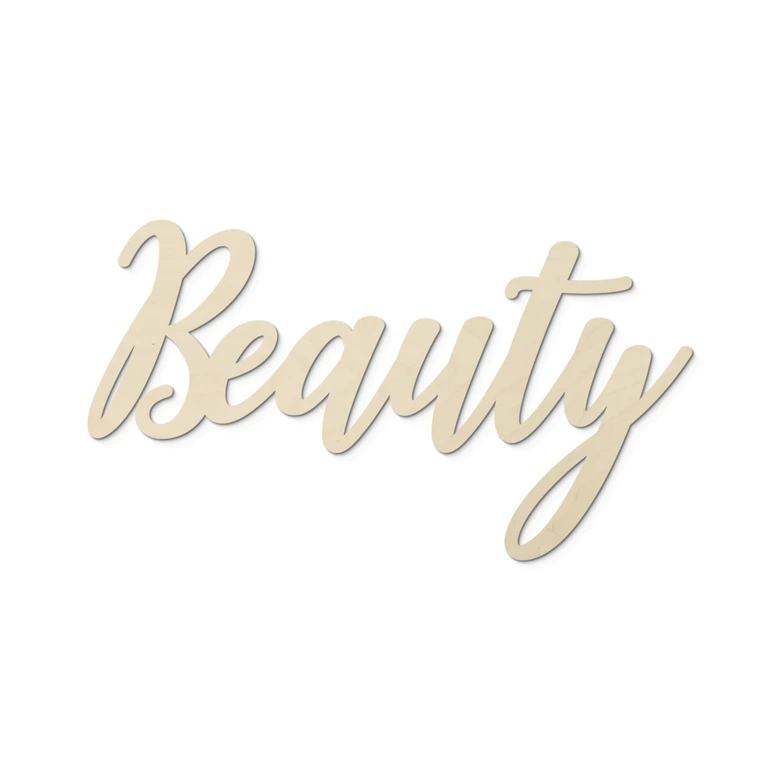 Træbogstaver - Beauty - Poppel 