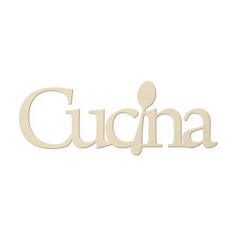 Wanddecoratie Populierenhout Cucina 
