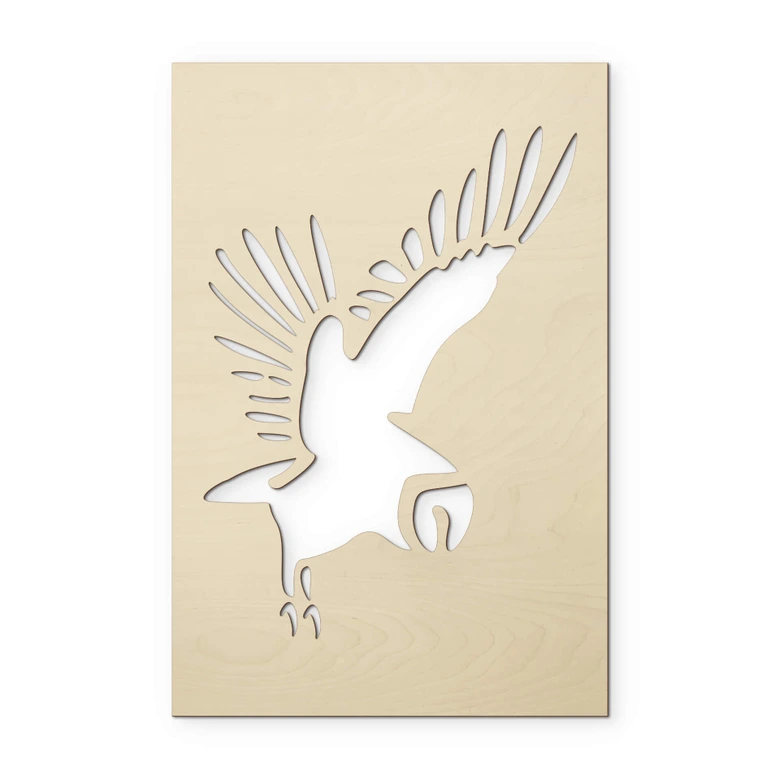Holzdeko Pappel - Vogel - Eule 