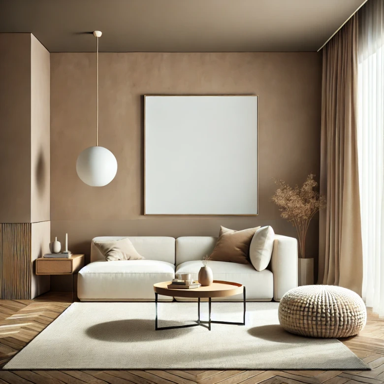 Braun Wandfarbe seidenmatt I Latte Macchhiato | behagliche und ruhige Raumatmosphäre schaffend| THE COLOR KITCHEN 