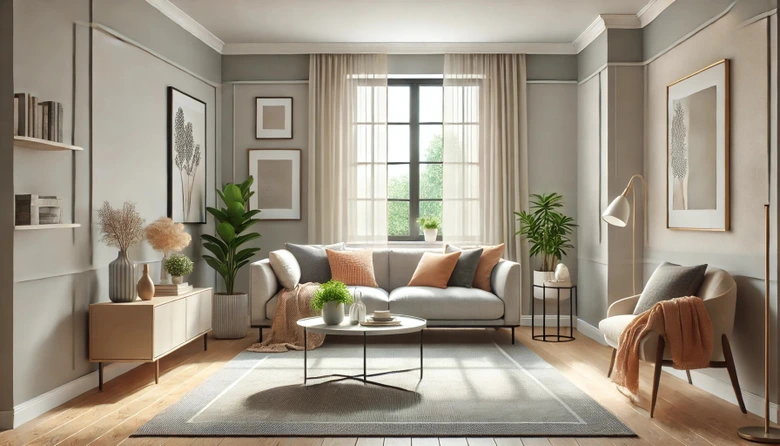 Grau Wandfarbe seidenmatt I Calm Clam | elegante, moderne Atmosphäre schaffend | THE COLOR KITCHEN 