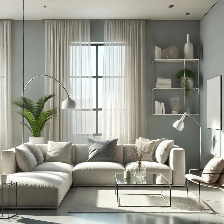 Grau Wandfarbe seidenmatt I Salty Shrimp | elegante, moderne Atmosphäre schaffend | THE COLOR KITCHEN 