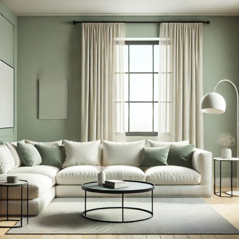 Grün Wandfarbe seidenmatt I Balmy Basil | Raumharmonie schaffend | THE COLOR KITCHEN 