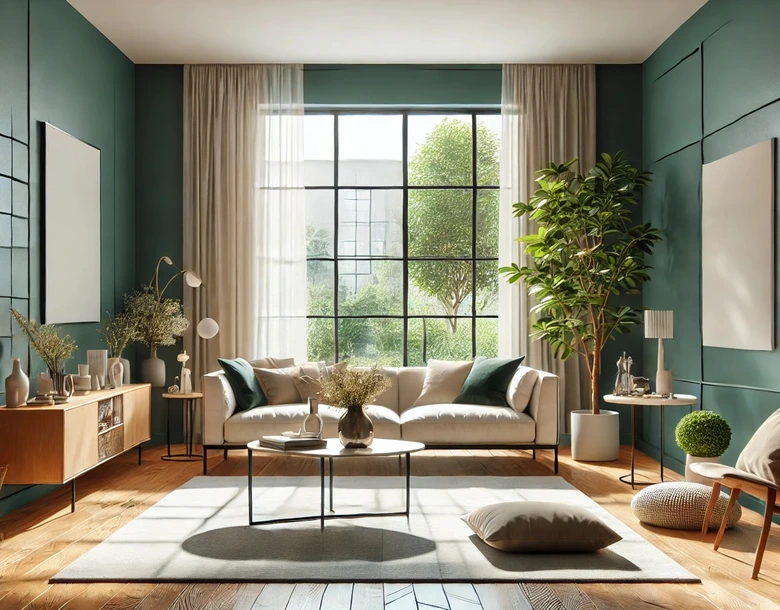 Grün Wandfarbe seidenmatt I Ritzy Rosemary | Raumharmonie schaffend | THE COLOR KITCHEN 